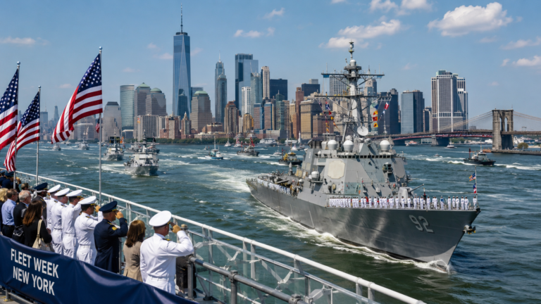 Nueva York se prepara para el mayor desfile naval de su historia durante las celebraciones del 4 de julio