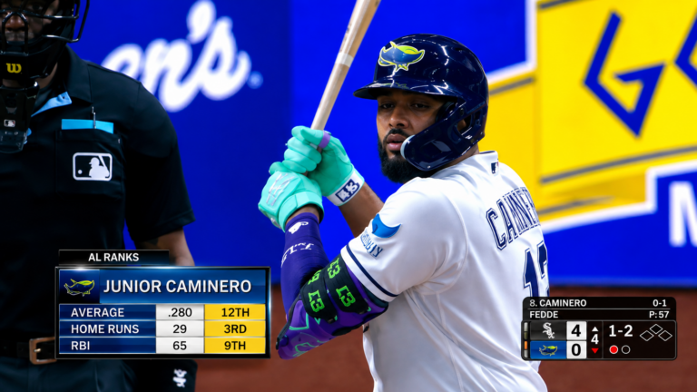 Junior Caminero hace historia con su poder y rompe récord de jonrones
