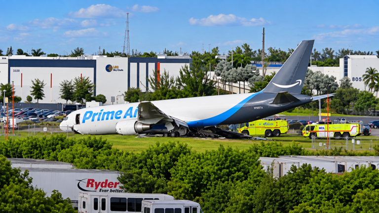 Cinco muertos tras accidente de avión de carga de Amazon en aeropuerto de Miami
