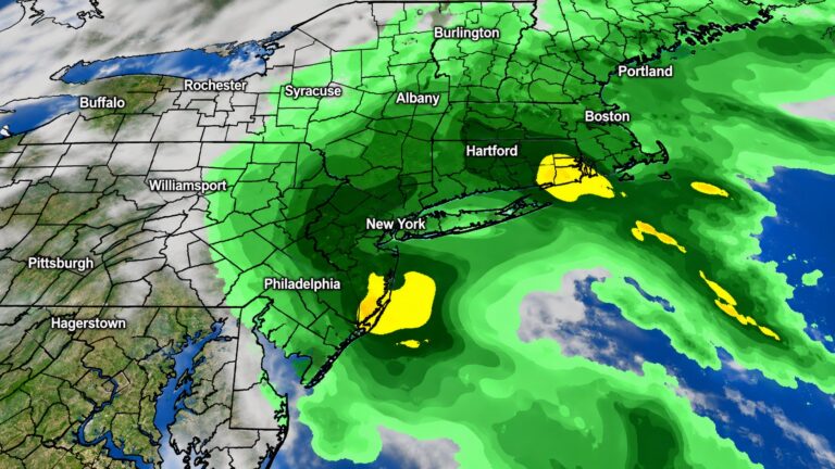 Nor’easter amenaza a Nueva York con fuertes vientos y lluvias este fin de semana