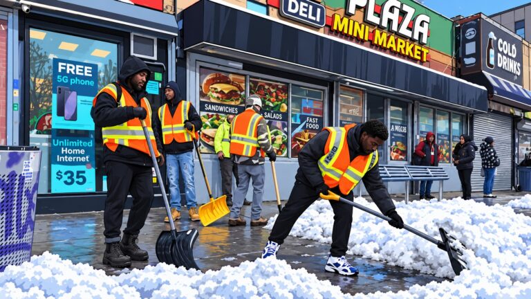 Nueva York eleva hasta $45 la hora para trabajadores de emergencia que retiren nieve