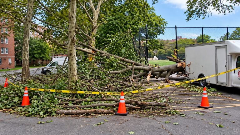 Nor’easter golpea Nueva York con inundaciones, árboles derribados y una víctima mortal