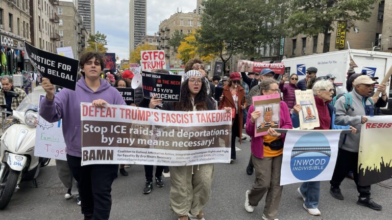 Manifestantes repudian la presencia de ICE en Nueva York